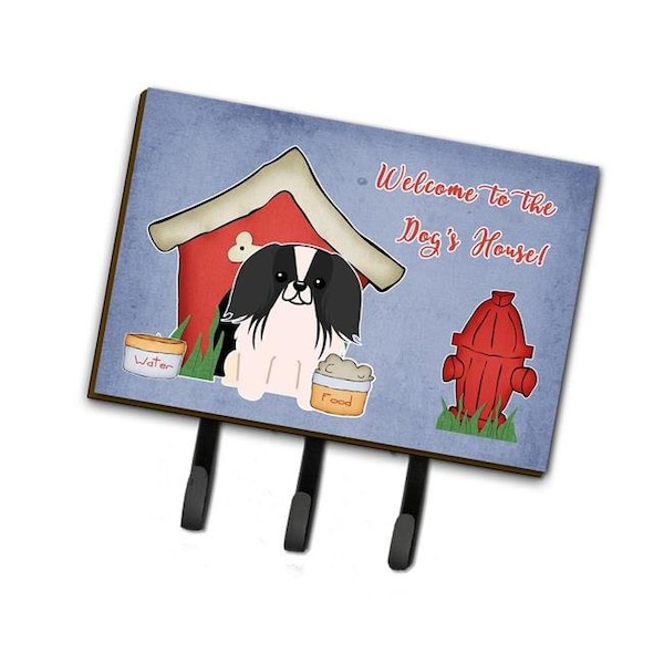 Carolines Treasures BB2859TH68 Dog House Collection Pekingnese Black & White Leash or Key Holder BB2859TH68 - main